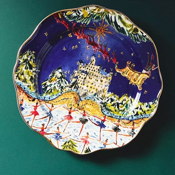 Anthropologie Other - Anthropologie Pauline de Roussy de Sales Christmas Nutcracker Side Plate